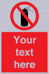 Custom prohibition no aerosol